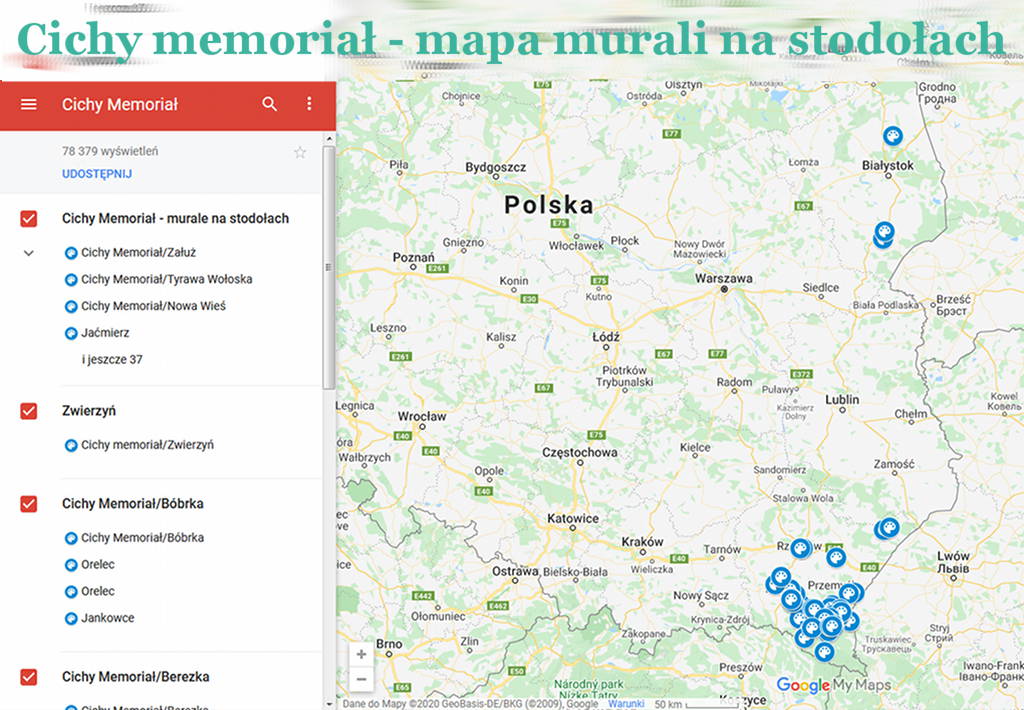 Cichy Memoriał Mapa